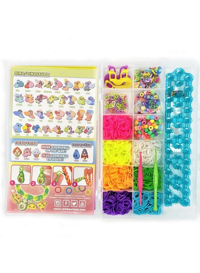 Rainbow Loom ® Loomi Pals™ Combo Set Features 60 Cute Assorted Lp Charms The New Rl2.0 Happy Looms Hooks Alpha & Pony Beads 2300 Colorful Bands All In A Carrying Case Forboys And Girls 7+  - Image 4