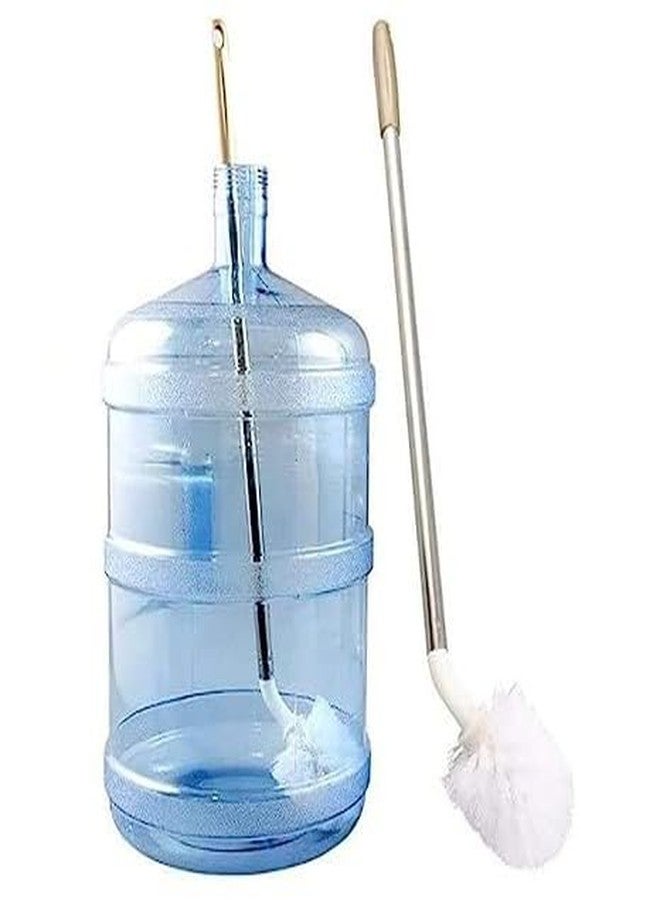 ImegaZ 360° Rotating Water Can Cleaning Brush for 20l Plastic Bottles, Plastic Water Dispensers, and Water Cans, 20L Can Cleaning Brush, Long Handle Cleaner Brush Pack of 1 - Image 1