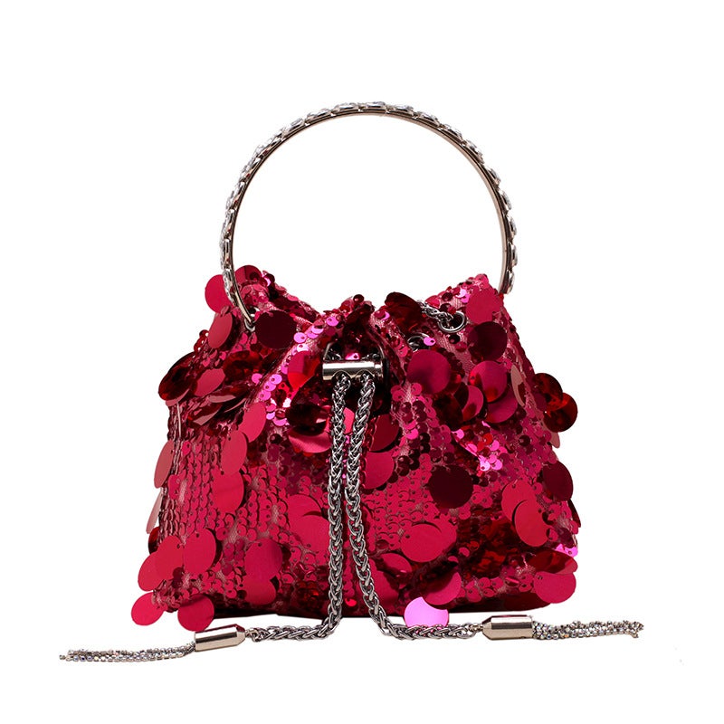 Japanese And K-Style Of Small Fragrant Sequin Bags For Women 2023 New Trendy Fashion Colorful Evening Bag Versatile Shoulder Crossbody Bag - Image 1