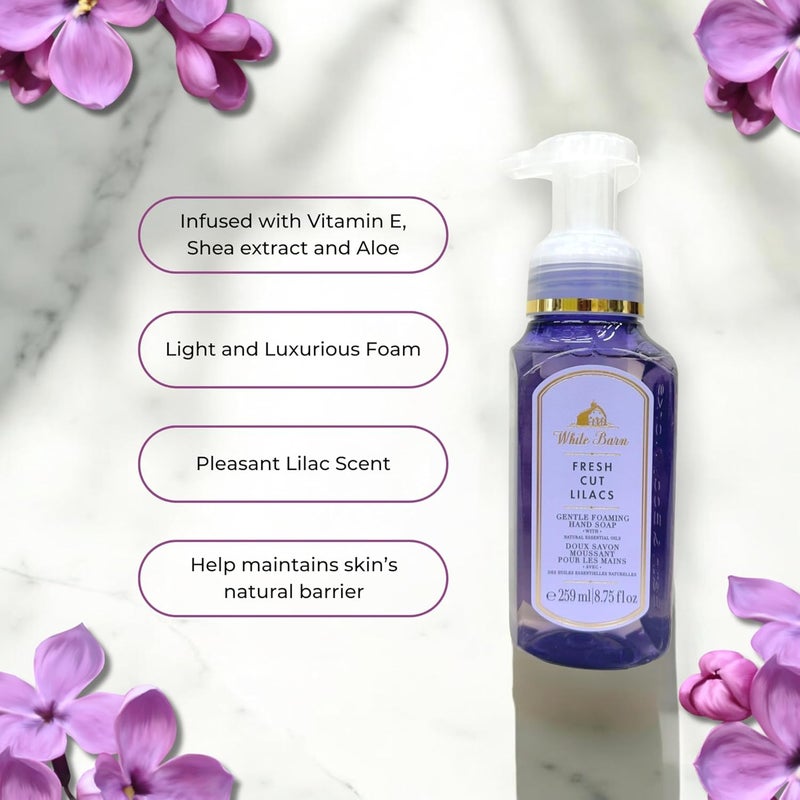 Fresh Cut Lilacs Gentle Foaming Hand Soap 875 Ounce Full Size Pump Bottle Wash - Image 4