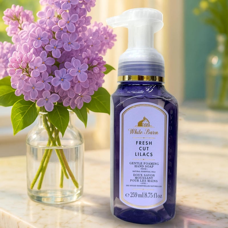 Fresh Cut Lilacs Gentle Foaming Hand Soap 875 Ounce Full Size Pump Bottle Wash - Image 2