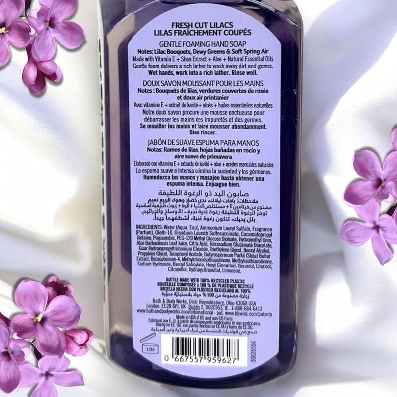 Fresh Cut Lilacs Gentle Foaming Hand Soap 875 Ounce Full Size Pump Bottle Wash - Image 3