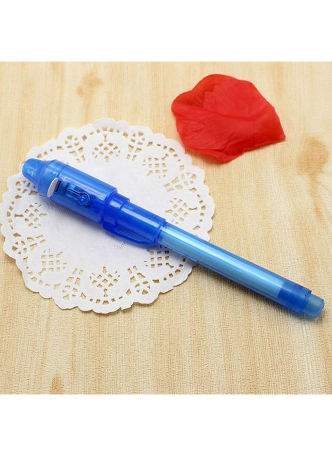 NIBEMINENT - 10-Piece Creative Magic UV Light Invisible Ink Marker Pen Set Blue - Image 1