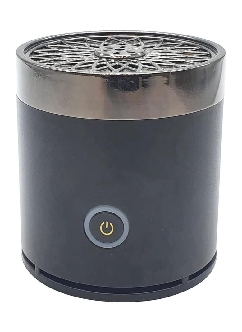 ELTRAZONE Electric Mini Bakhoor Burner for Car Use in Black | Portable and Elegant Aroma Diffuser with Quick Heating Technology | Safe and Compact Incense Burner for Cars, Offices, and Small Spaces | Perfect for Fresh Fragrance On-the-Go - Image 1