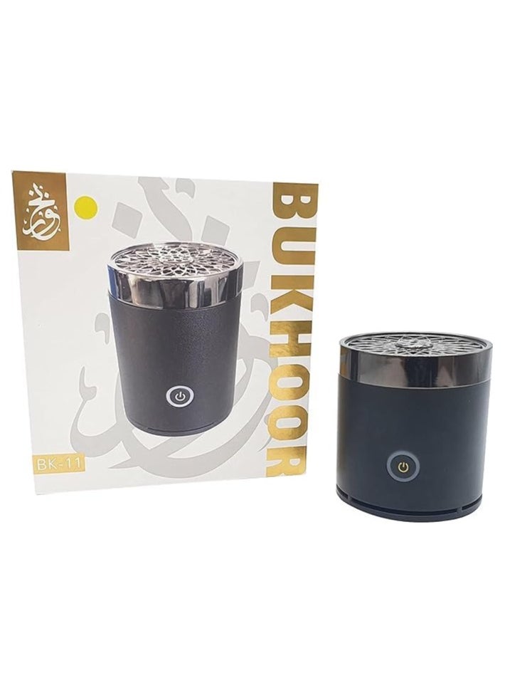 ELTRAZONE Electric Mini Bakhoor Burner for Car Use in Black | Portable and Elegant Aroma Diffuser with Quick Heating Technology | Safe and Compact Incense Burner for Cars, Offices, and Small Spaces | Perfect for Fresh Fragrance On-the-Go - Image 2