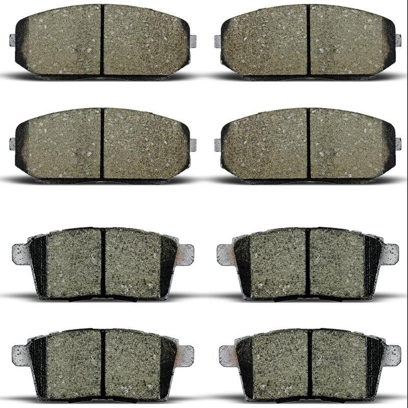 ALADICHE Ceramic Front Rear Brake Pads Set Fit For 20072010 Ford EdgeFor 20072010 Lincoln MKXFor 20072012 Mazda CX7For 20072015 Mazda CX9