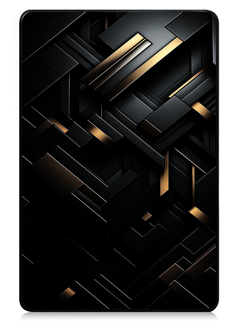 Theodor Protective Flip Case For Xiaomi Pad 7 & Xiaomi Pad 7 Pro With Trifold Stand Auto Wake Sleep Shockproof Cover - Black Dourado - Image 1