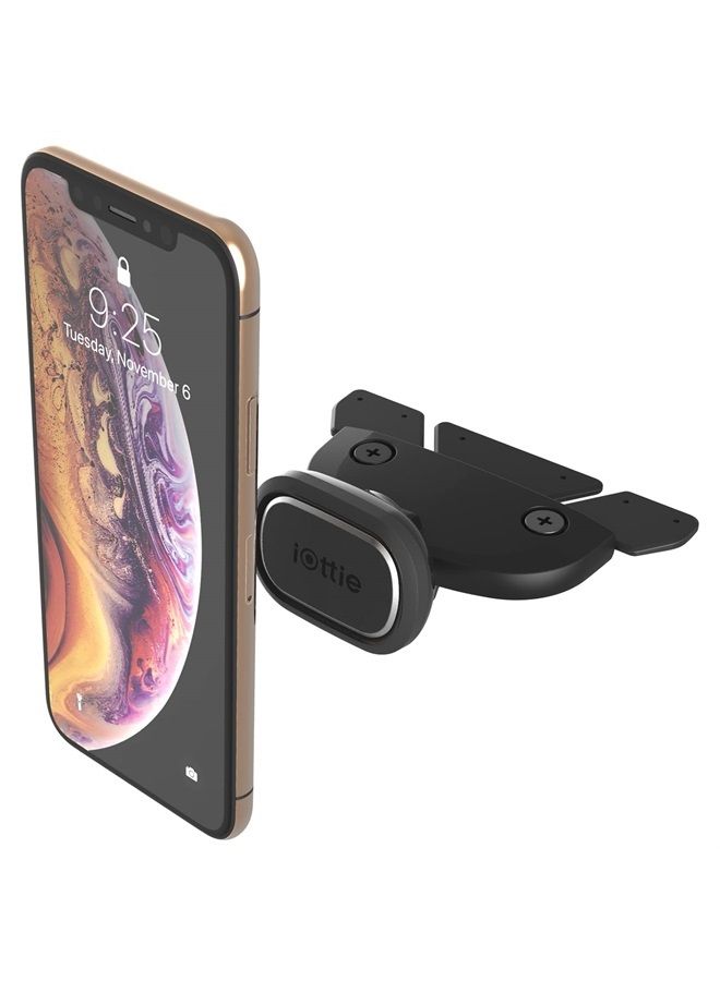 iOttie iTap 2 Magnetic CD Slot Car Mount Holder, Cradle for Samsung Galaxy S22, Google Pixel 7, Motorola Moto G, OnePlus 10, Sony Xperia & Other Android Smartphones, Black - Image 1