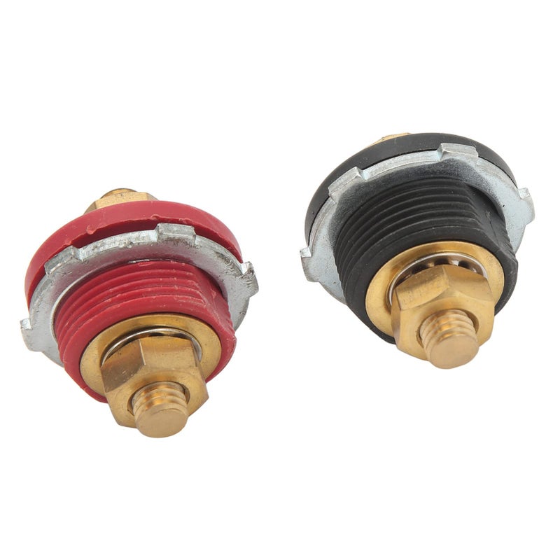 Heavy Duty 250A Battery Terminal Connector Positive Negative Zinc Alloy Brass 2 Pcs Set - Image 5