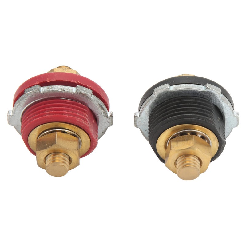 Heavy Duty 250A Battery Terminal Connector Positive Negative Zinc Alloy Brass 2 Pcs Set - Image 3