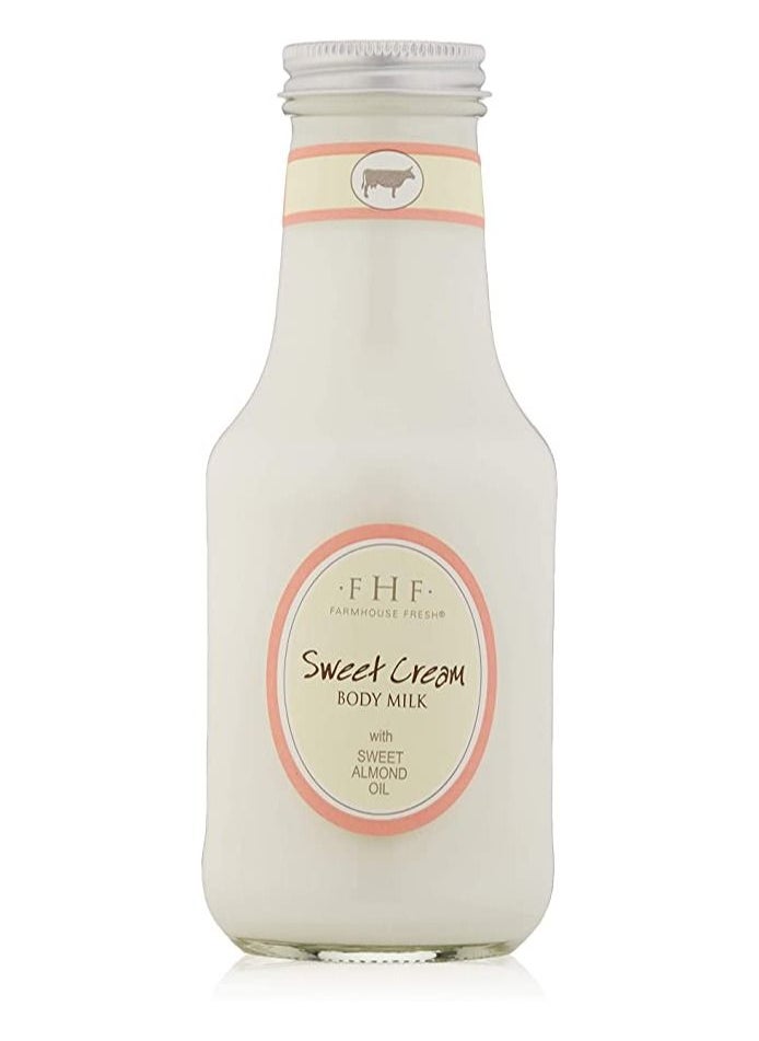 FarmHouse Fresh Farmhouse Fresh Sweet Cream Body Milk Lotion, 10oz. Body Moisturizer for Women, Vegan, Sulfate-Free, Paraben-Free, Body Milk Cream with Almond Oil  - Image 1