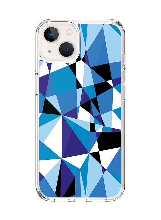 Stylizedd Classic Clear Case for Apple iPhone 14 Hybrid Soft Case Flexible Edges Anti Drop TPU PC Gel Thin Transparent Cover [ Designed for Apple iPhone 14 ] - Crystal Prism Full Print - Image 1