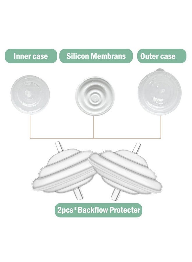 IVARONAL 31mm Flange Pump Parts Compatible Spectra S1 S2 9 Breast Pumps Replacement,Full Set Replacements Include Flange Backflow Protector Membrane Duckbill Valve Tube,Not Original Accessories - Image 3