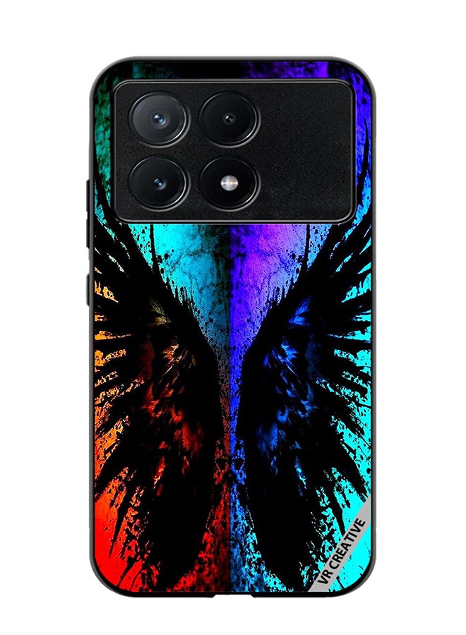 VR CREATIVE Protective Case Cover For Xiaomi Poco X6 Pro Peace Sign Of Butterfly Design Multicolour - Image 1