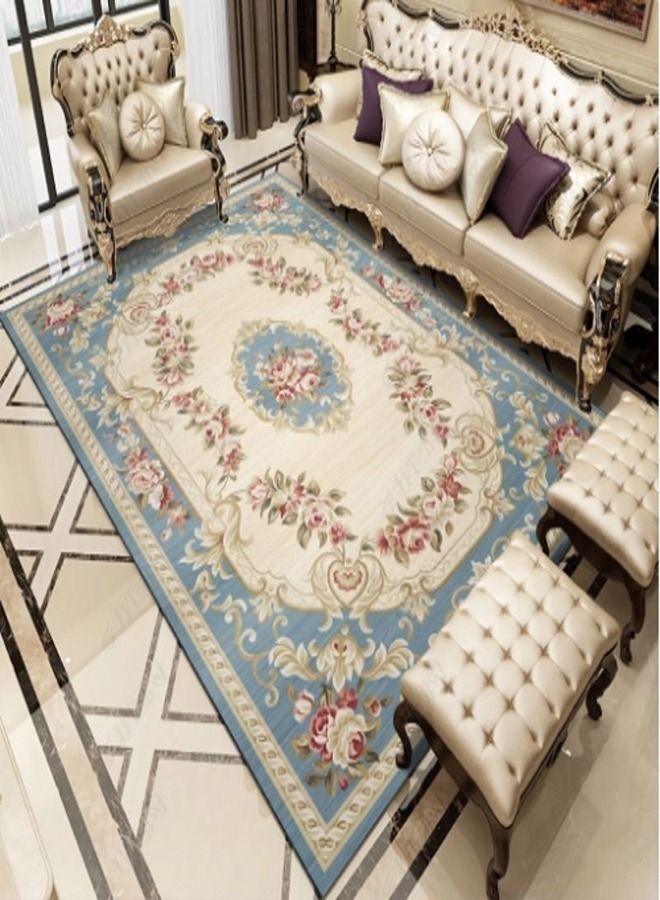 fashionhome New Style Washable Sticky Printed Floor Carpet Rug 230 x 160 cm, Rectangle - Image 2