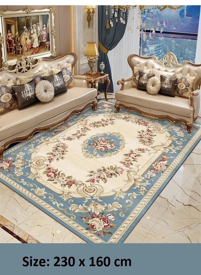 fashionhome New Style Washable Sticky Printed Floor Carpet Rug 230 x 160 cm, Rectangle - Image 4