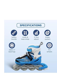 ENDLESS  Inline Adjustable Skates | Aluminium Chassis and 70 mm PU Wheels | All Wheels Flash, ABEC 7 Bearings  - Image 3