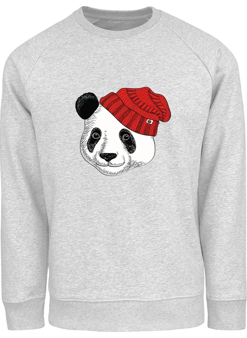Ada Bebek Çocuk Ada Baby Kid Oversize Hat Panda Printed Kids Sweatshirt