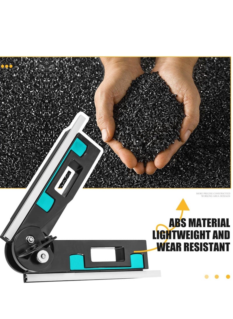 Mitre Measuring Cutting Tool 2 in 1 Accurate Mitre Gauges for Saws Accurate 30 to 180° Aluminum Alloy Mitre Gauges Goniometer Mitre Angle Ruler Finder Too for Home Improvement Carpentry Work - Image 4