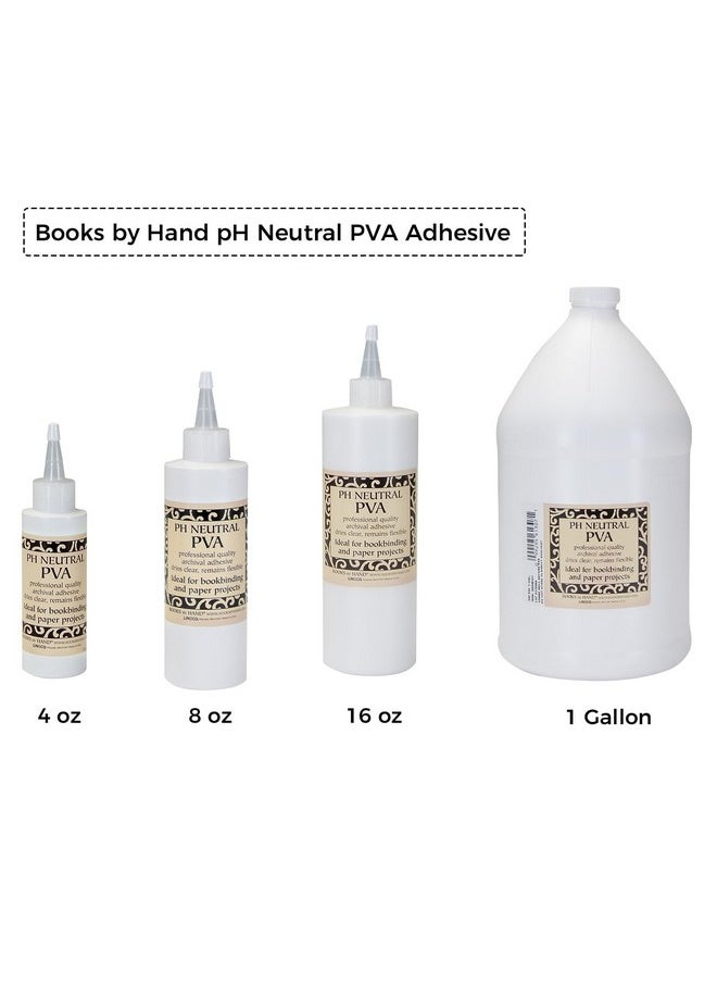 Lineco Books By Hand Ph Neutral Adhesive Archival Quality Acid Free Dries Clear And Quick Water Soluble Lay Flat Property 16 Ounces (1 Pack)  - Image 2