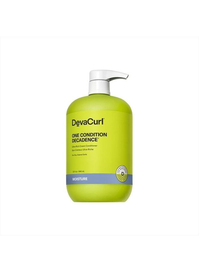 DevaCurl One Condition Decadence® Ultra-Rich Cream Conditioner, Green Oasis, 32 fl. oz.  - Image 1