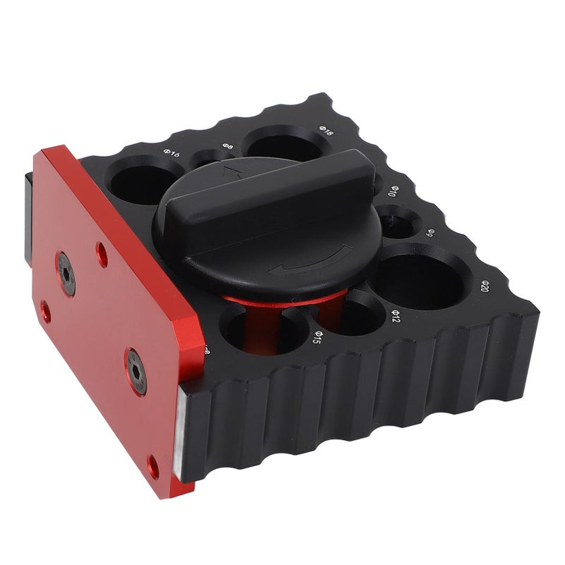Aluminum Alloy Wood Dowel Jig Kit 8 Holes Semi Automatic Rotation Head For Electric Drill - Image 5