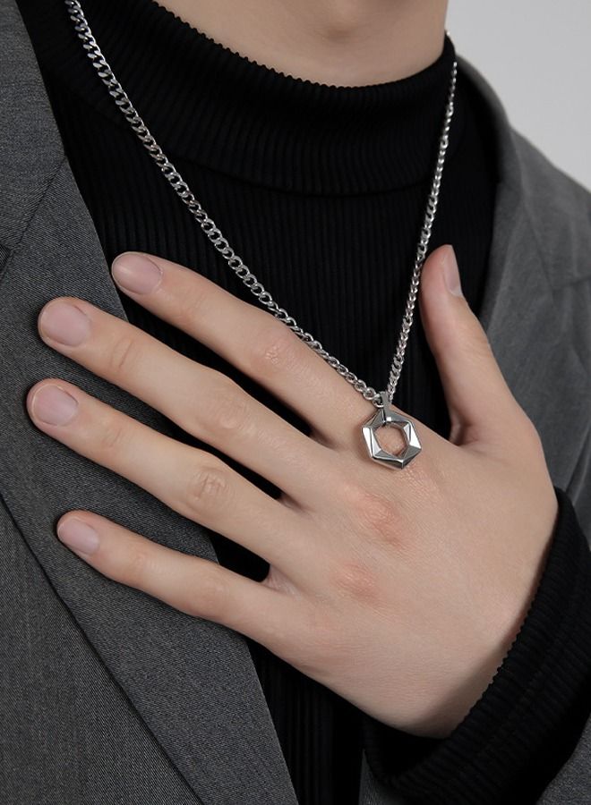 DUNISO Fashionable Pendant Necklace Chain Cool Sweater Chain for Men and Women Jewelry Gift for Lover and Friend - Image 2