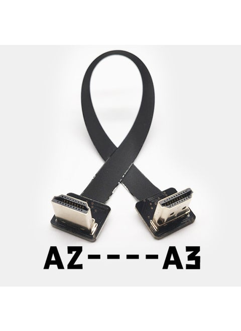 كاميرا Raspberry Pi PTZ وشاشة تلفزيون وكمبيوتر وكابل HDMI صغير عالي الدقة بدقة 4K اختياري - اللون: A2-A3 - طول الخط: 15 سم