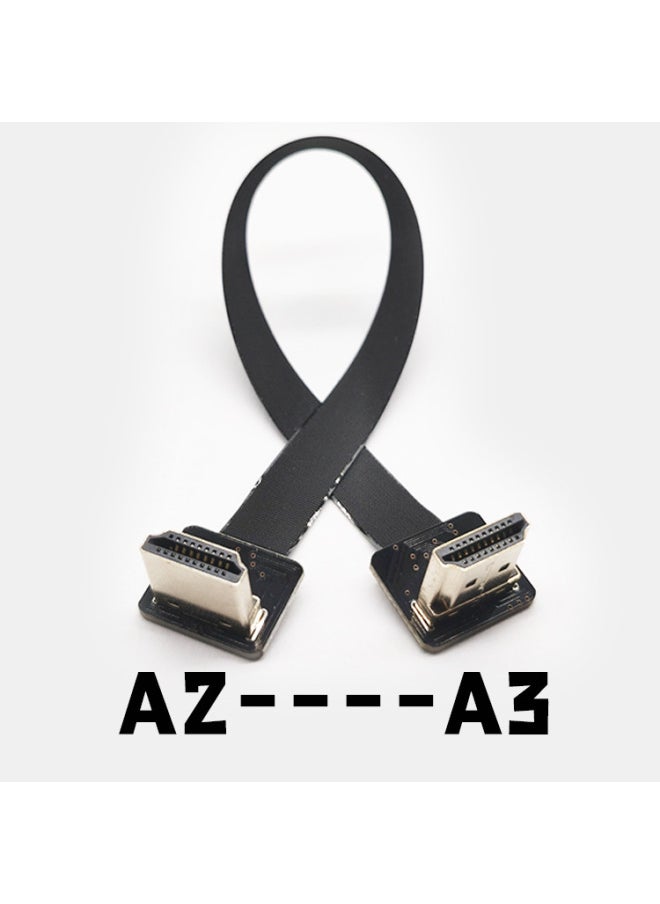 كاميرا Raspberry Pi PTZ وشاشة تلفزيون وكمبيوتر وكابل HDMI صغير عالي الدقة بدقة 4K اختياري - اللون: A2-A3 - طول الخط: 15 سم