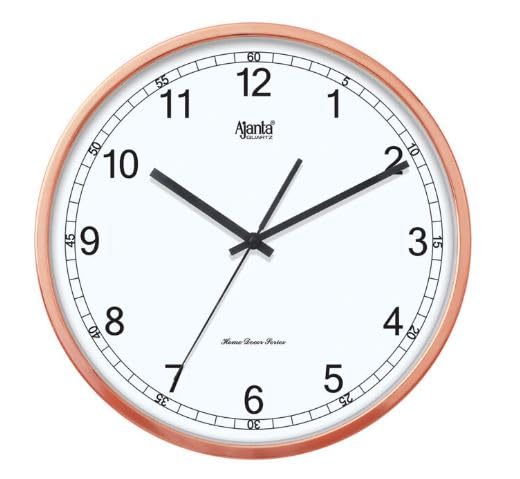 Orpat Ajanta Wall Clock for Home and Offices Silent Sweep Movement 12 Inches Wall Clock (Maho G_30 x 30 x 4 cm), Analog, Plastic, Maho Gany, Multicolor - Image 4