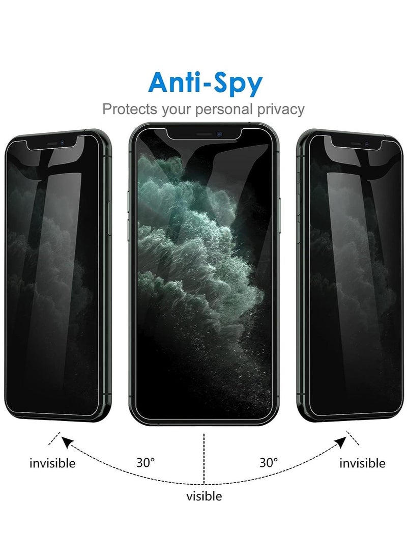 vesus (2 Pack) for iPhone 13 Pro Privacy Tempered Glass Screen Protector Anti-Scratch with Back Camera glass Alignment Frame Bubble Free Scratch Resistant - Image 5