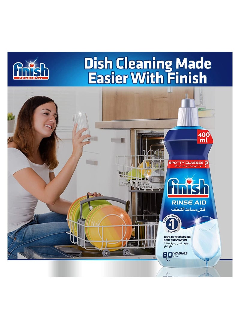 Finish Finish Original Rinse Aid For Shinier And Drier Dishes, 400Ml  - Image 2