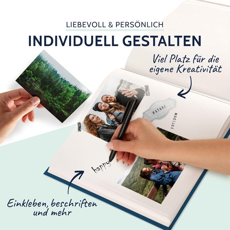 Goldbuch Summertime 24711 Photo Album, Photo Book with 60 White Pages & Glassine Dividers, Linen Photo Album, Memory Album, Light Blue, 25 x 25 cm - Image 5