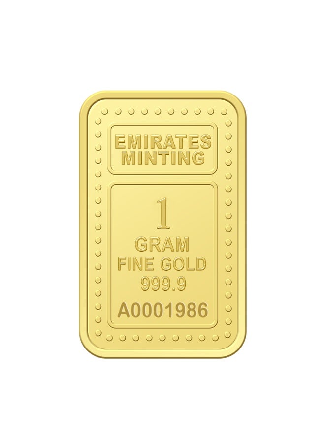 الإمارات مينتنج سبيكة ذهب الإمارات مينتيج 1 جرام برج خليفة نقاء 999.9 - Image 1
