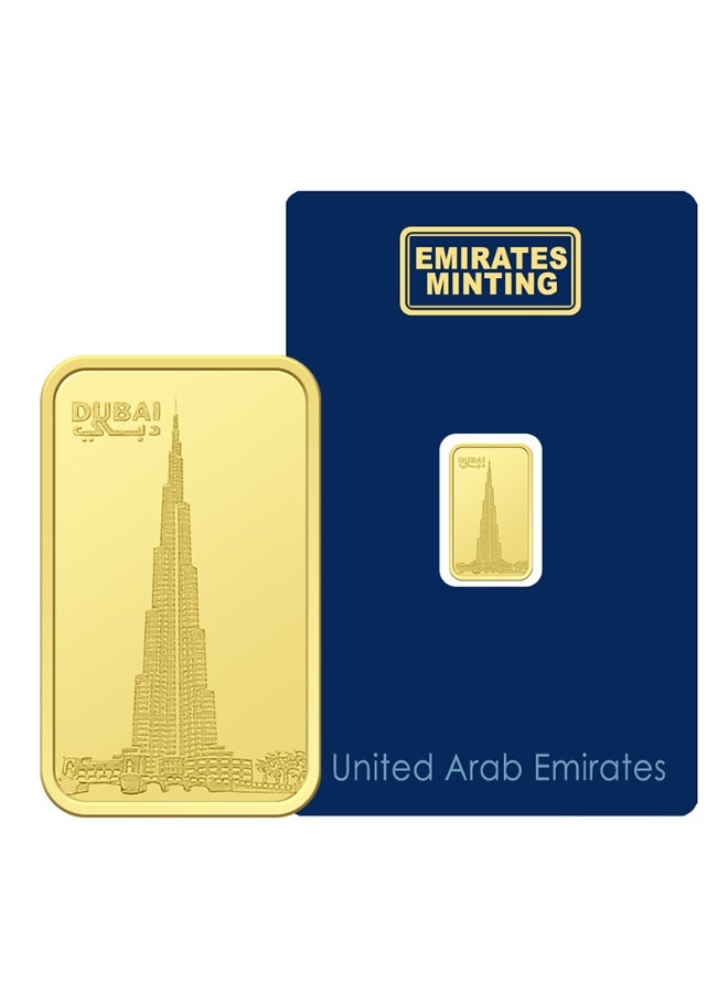 الإمارات مينتنج سبيكة ذهب الإمارات مينتيج 1 جرام برج خليفة نقاء 999.9 - Image 2