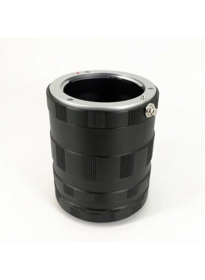 3-Piece Macro Extension Tube Set – For Panasonic/for Olympus M43 Cameras (OM-1, EM-5, GH Series) - Image 1