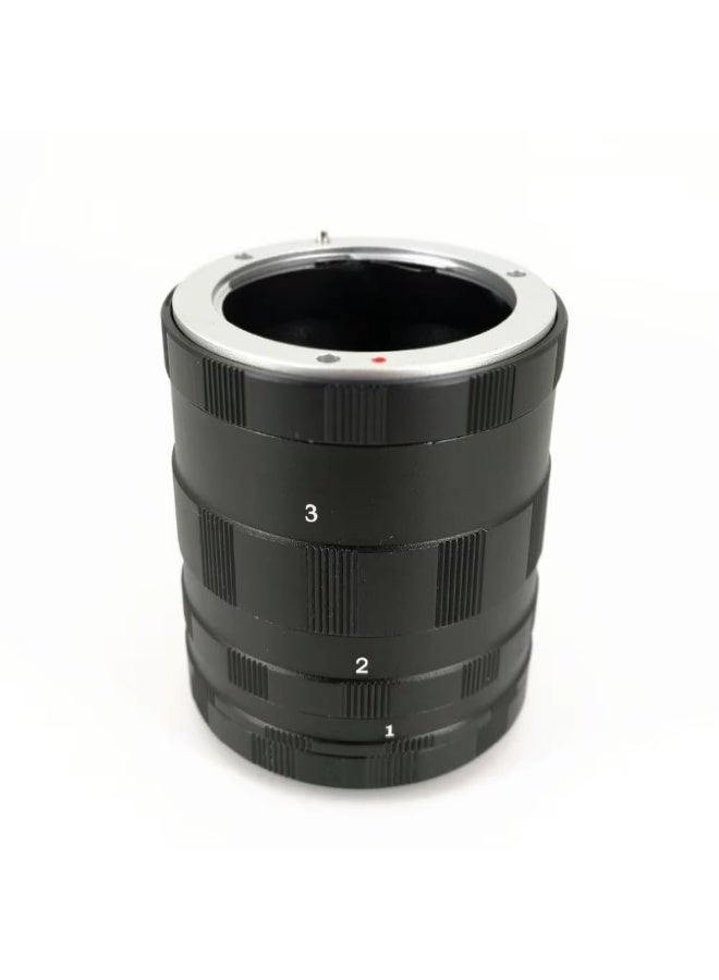 3-Piece Macro Extension Tube Set – For Panasonic/for Olympus M43 Cameras (OM-1, EM-5, GH Series) - Image 2