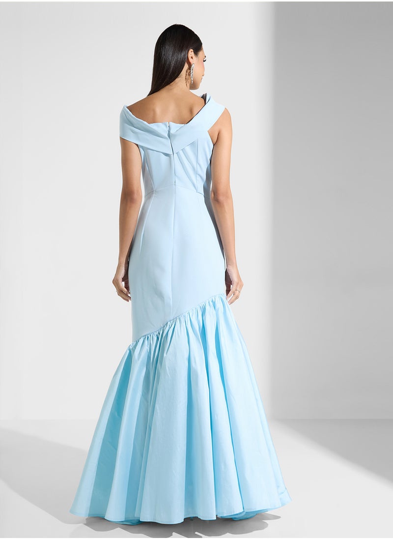 Namshi x Off Shoulder Mermaid Cut Dress  - Image 2