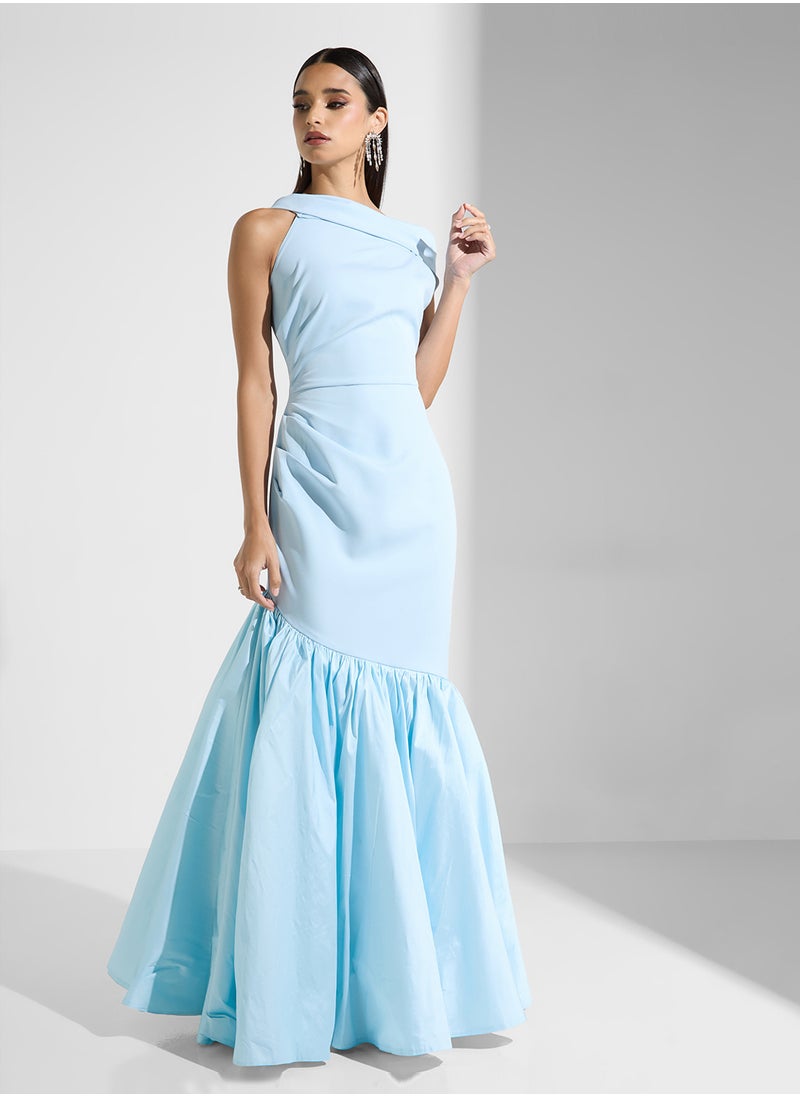 Namshi x Off Shoulder Mermaid Cut Dress  - Image 1