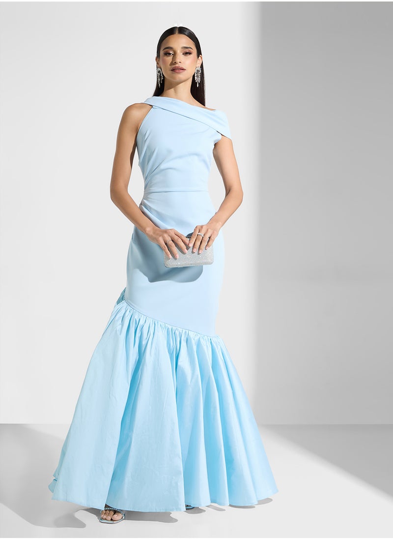 Namshi x Off Shoulder Mermaid Cut Dress  - Image 5