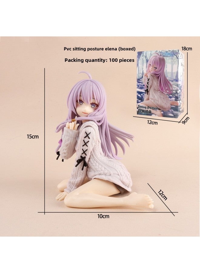 Women's Figure Collection Of Fulian Aniya Irena Sonia Nana Yukino Hatsune Conner Camu Y-Color:32 Swimming Ring Sitting Posture Irena (boxed)  - Image 4