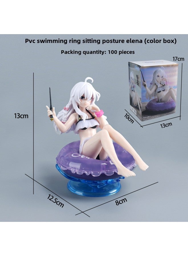 Women's Figure Collection Of Fulian Aniya Irena Sonia Nana Yukino Hatsune Conner Camu Y-Color:32 Swimming Ring Sitting Posture Irena (boxed)  - Image 1