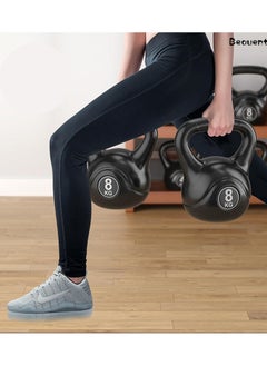 SportQ Solid Kettlebell, Home Gym Strength Training Equipment with Non-Slip Handle, Multi-Functional Fitness Kettlebell for Powerlifting, Bodybuilding, Core Training and Push-ups  - Image 4