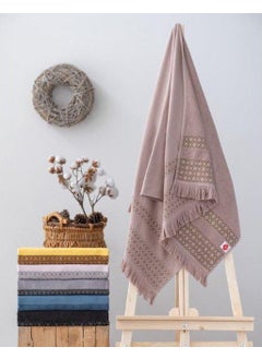 COTTON BOX Cottonbox Twins 100% Cotton Beige Beach Towel  - Image 1