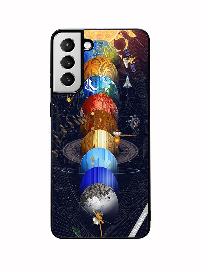 VR CREATIVE Protective Case Cover For Samsung Galaxy S22 5G Earth Design Multicolour - Image 1