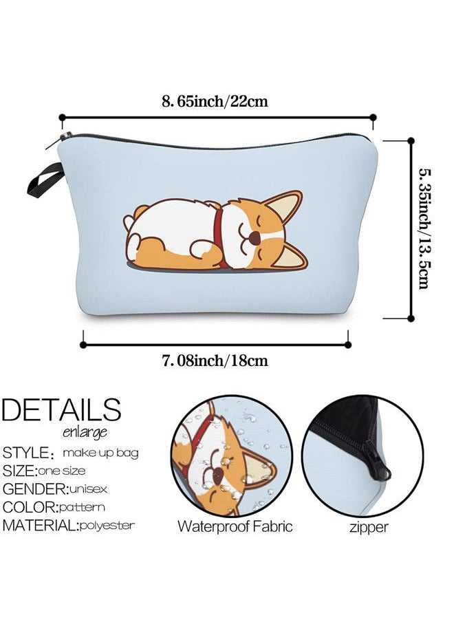 deanfun - Makeup Case Small, Cosmetic Zipper Bag Waterproof for Purse Mini, Women Cute Traveling Accessories Pouch for Ladies Thanksgiving Christmas Gifts(D2-55061) - Image 1