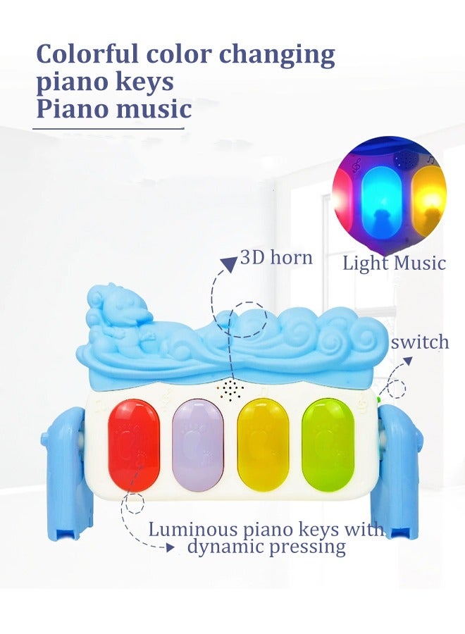 Loquat Baby pedal piano play blanket, newborn crawling mat, children's play mat, fun piano blanket, equipped with music and lighting, suitable for infants aged 1 to 12 months - Image 4