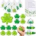 Simgoing 150 Pcs St Patricks Day Gift Bulk Shamrock Stress Balls with Irish Blessing Cards Organza Bags Squeeze Ball Favor for School Kid Classroom Treat Church Giveaway Employee Appreciation - Image 2