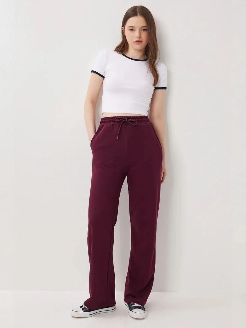 السعادة في إسطنبول ISTANBUL Wide Leg Drawstring Waist Sweatpants