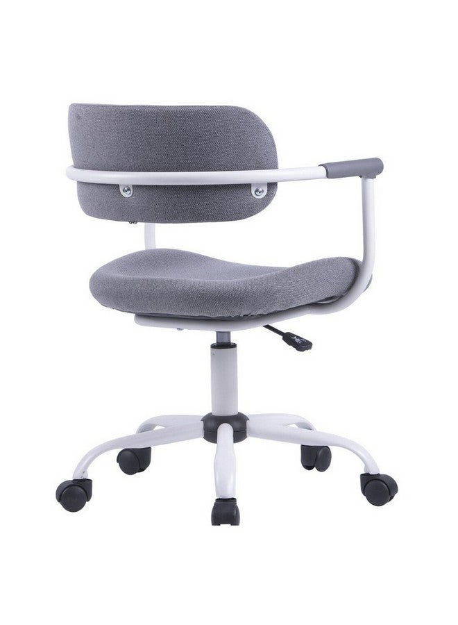 Micasa High Quality Durable Metal Arm Rest Office Chair Grey and White 82 x 56 x 55 cm W-231 - Image 4